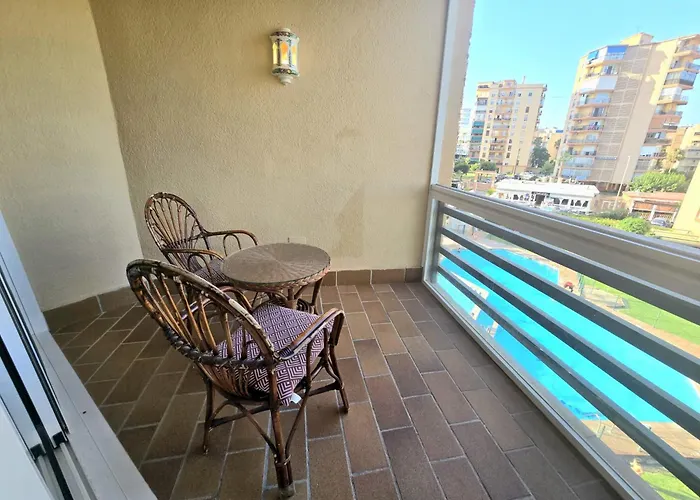 Apartamento Playamar Con Vistas Al Mar Y Piscina A 50 Metros Del Paseo Marítimo Torremolinos
